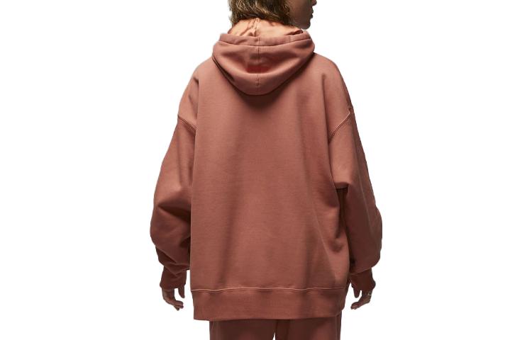 (WMNS) Air Jordan Flight Fleece Pullover Hoodie 'Sky J Orange' FB5110-810