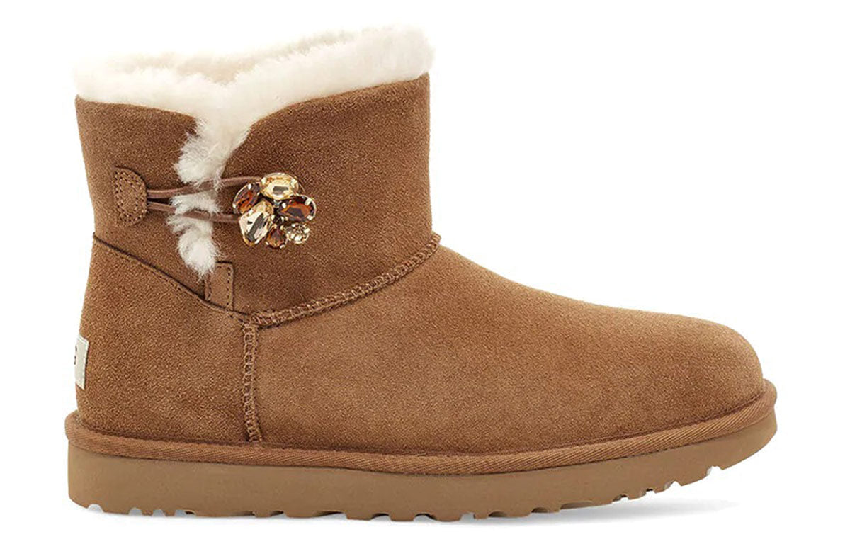 (WMNS) UGG Mini Bailey Button Gem Classic Boot 1119000-CHE