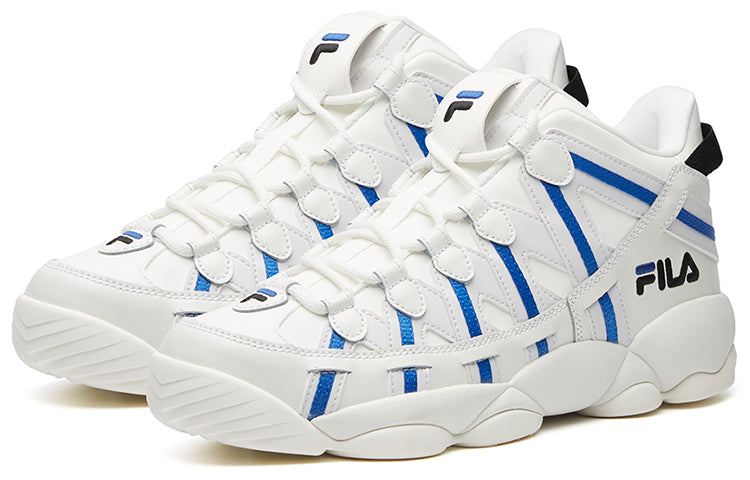 FILA Spaghetti Mid Baeketball Shoes White/Blue F12M041243FBN