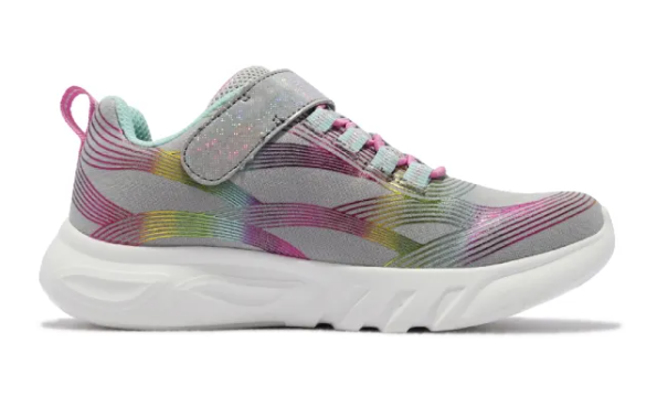(GS) Skechers S Lights-Glow-Brites 'Light Grey Multicolor' 302306-LGYMT