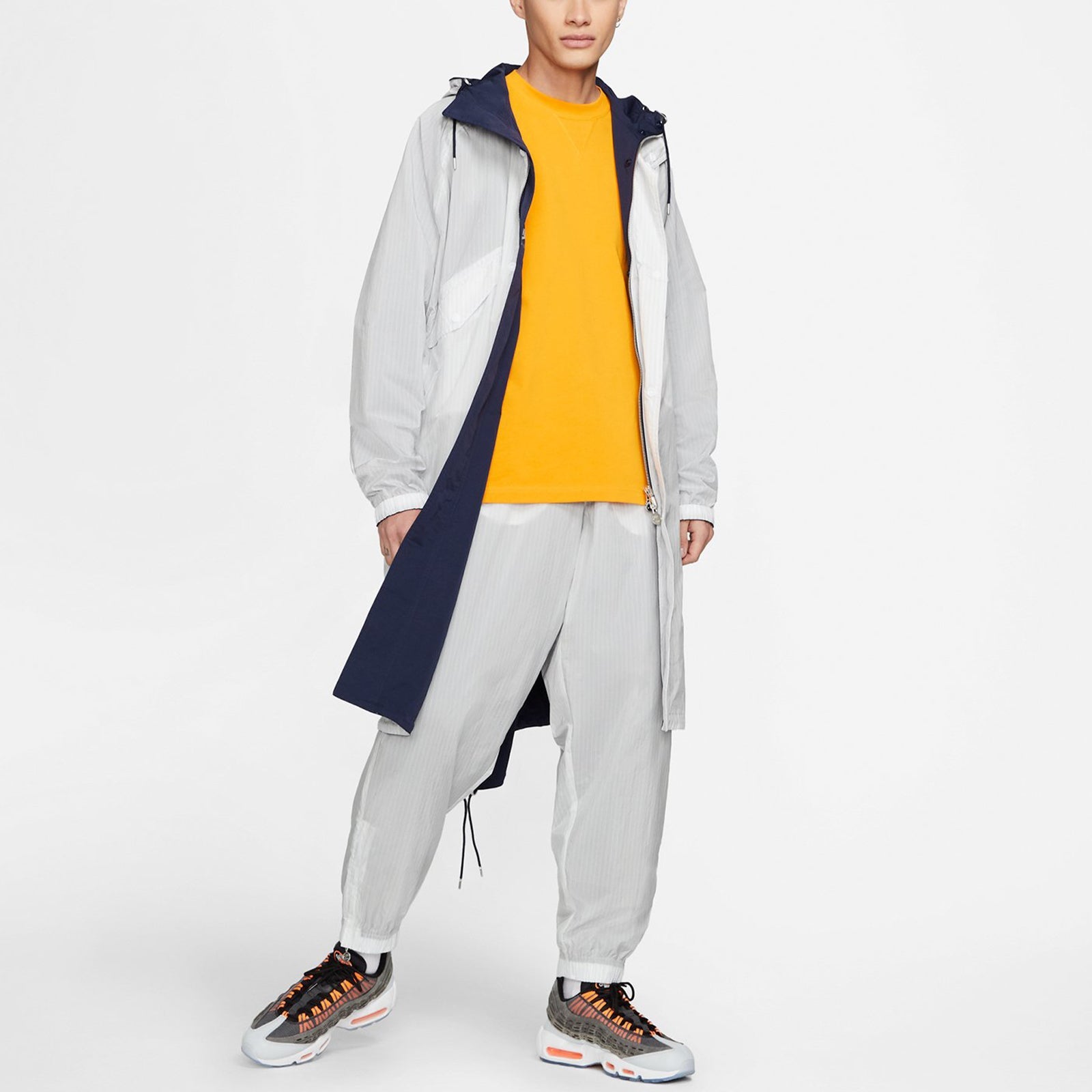 Nike Air x Kim Jones Crossover Reversible Stripe Zipper Sports Pants Asia Edition Unisex White DH6591-100