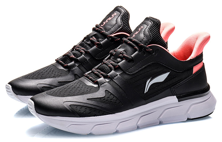 (WMNS) Li-Ning Running Shoes 'Black Pink' ARHQ114-1