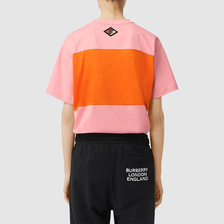 Burberry Colorblock Short Sleeve Pink 80218631