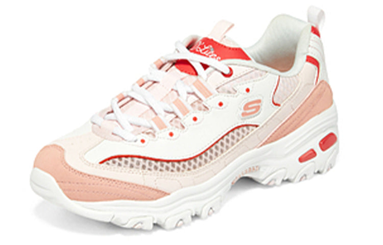 (WMNS) Skechers D'Lites 'White Pink' 896089-WPK
