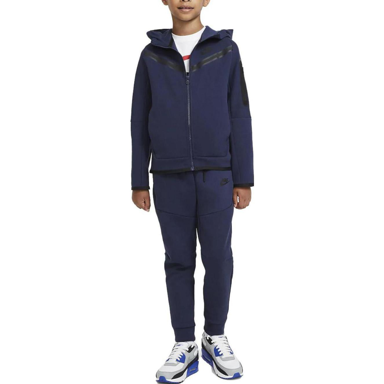 (GS) B Nike Sportswear TCH FLC FZ MIDNIGHT Navy CU9223-410