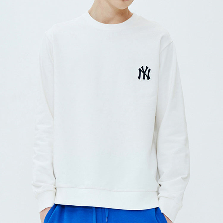 MLB Unisex NY/LA Embroidery Sweatshirt White 31MT04011-50I