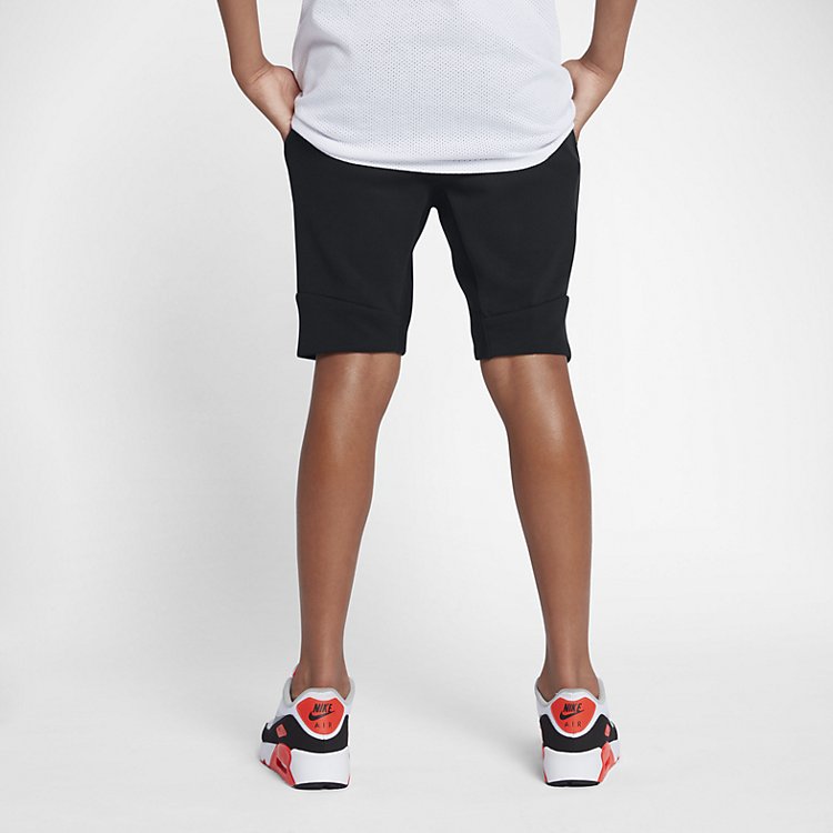 (GS) Nike Tech Fleece Short 'Black' 816280-012