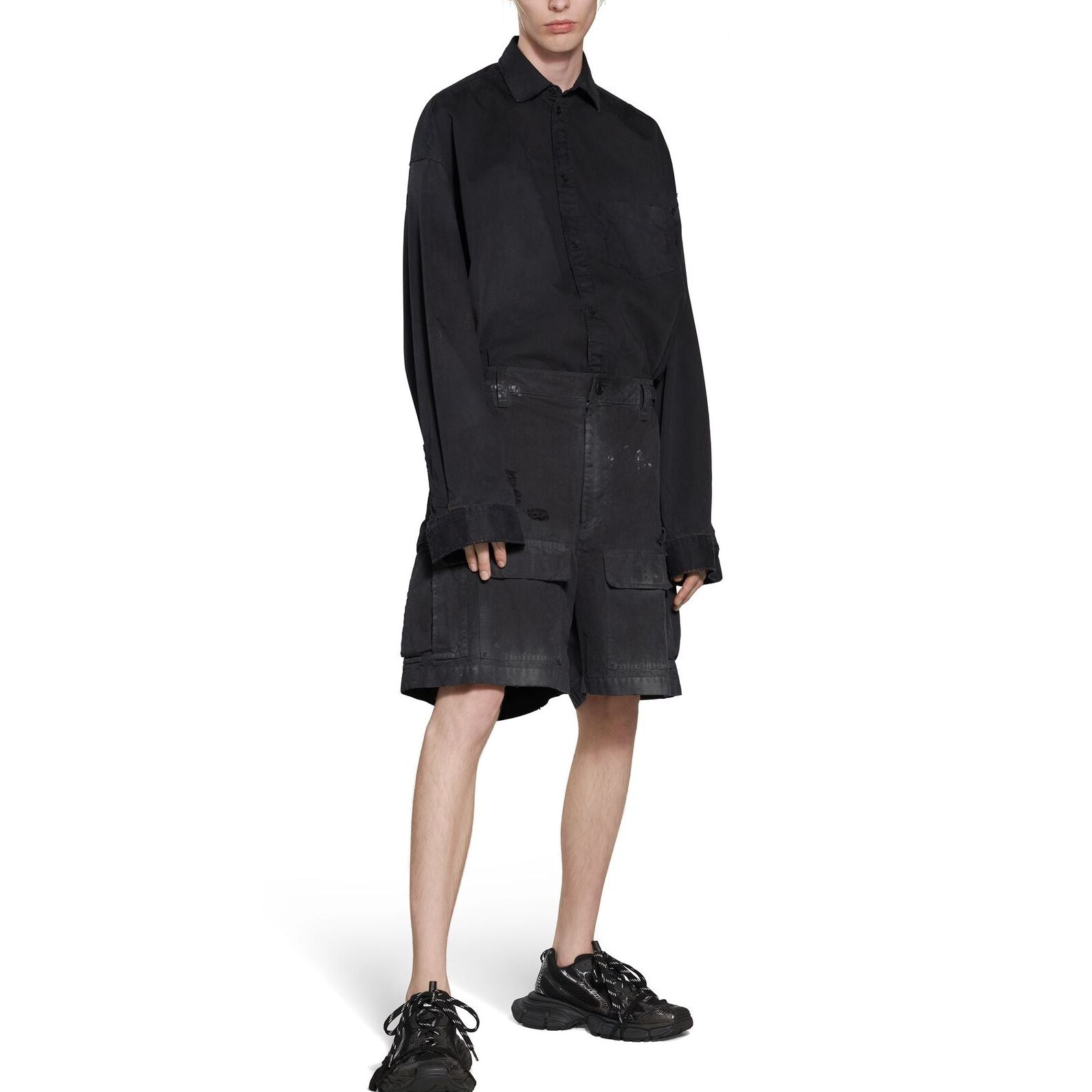 Balenciaga Cargo Shorts 'Black' 746516TKP271000
