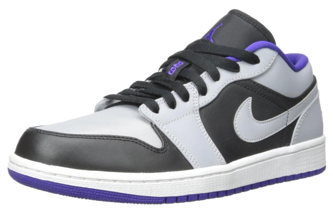 Air Jordan 1 Low 'Black Concord Wolf Grey' 553558-014