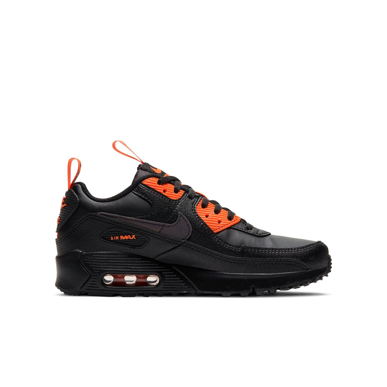 (GS) Nike Air Max 90 SE 'Black Total Orange' CT5231-001