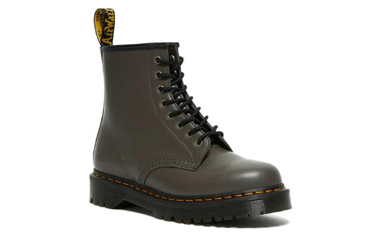 Dr.Martens 1460 Bex Smooth Leather Platform Boots 'Khaki Grey' 27140481