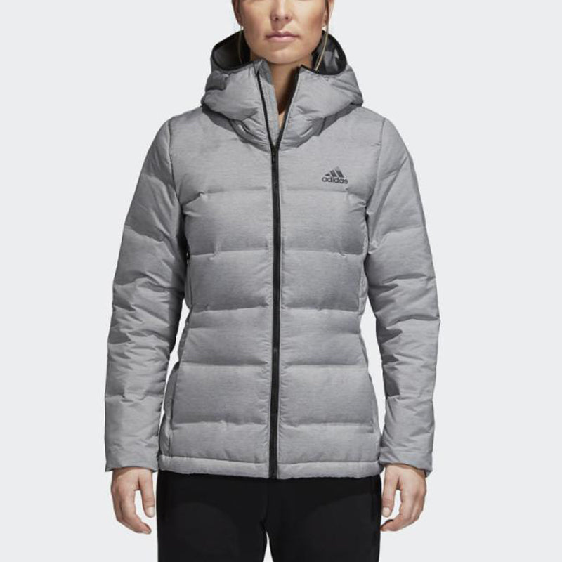 (WMNS) adidas Sportswear Helionic MEL Hooded Jacket Asia Sizing 'Grey' CZ1385