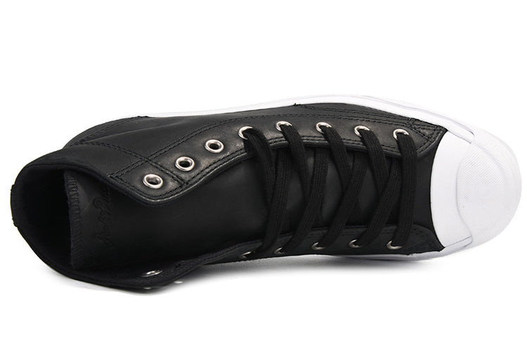 Converse Jack Purcell Hi Leather 'Black White' 157707C