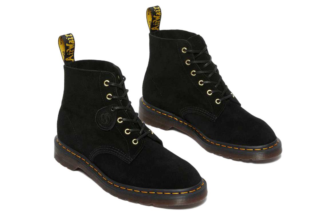 (WMNS) Dr. Martens 101 Suede Ankle Boots 'Black' 27428001