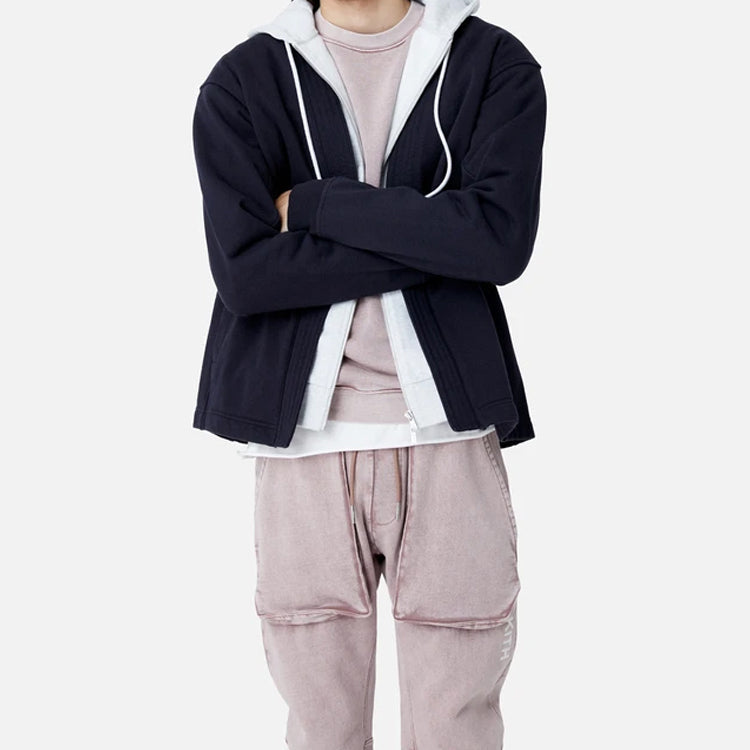 KITH Haori Zip-Up Hoodie 'Black' KH2401-102