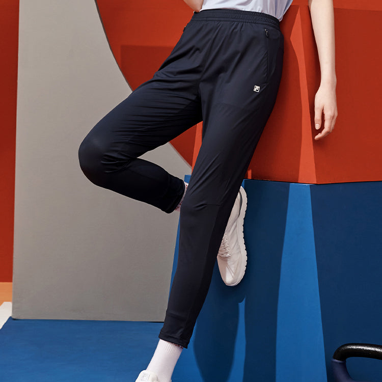 (WMNS) FILA ATHLETICS Straight Sweatpants Blue A11W021606F-RD