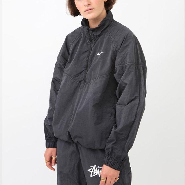 Stussy x Nike Crossover Long Sleeves Training Jacket Unisex Black CT4310-045