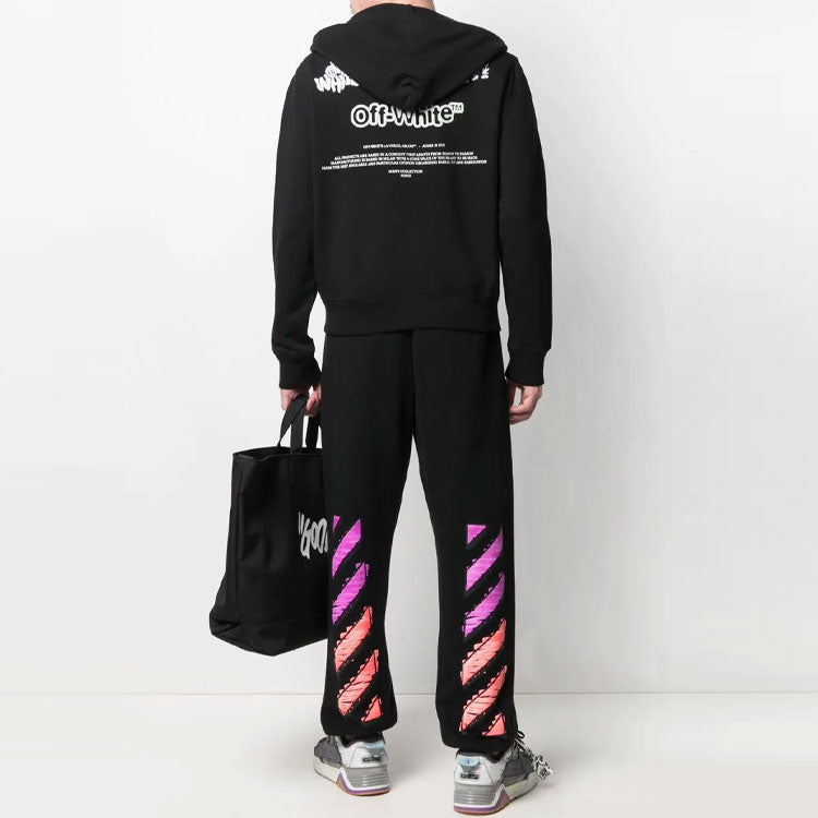 Off-White SS21 Adam Is Eve Logo Slim Fit Version Black OMBE001S21FLE0041001