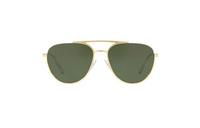 PRADA Metal Irregular Shape Sunglasses Women's Gold