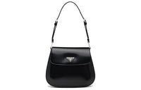 PRADA Leather Portable Crossbody Bag Shoulder Bag Women's Black