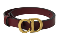 DIOR Fashion Letter CD Logo Smooth Buckle Unisex