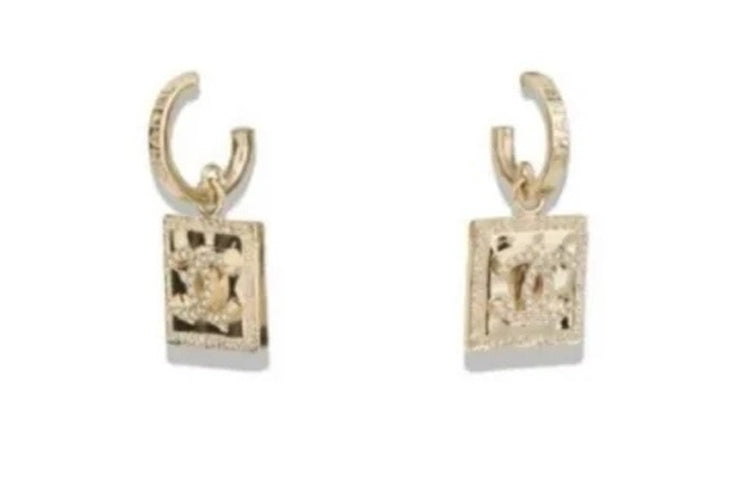 CHANEL Earrings Women's Gold
