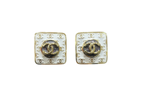 CHANEL 1986-1988 Cc Stud Earrings