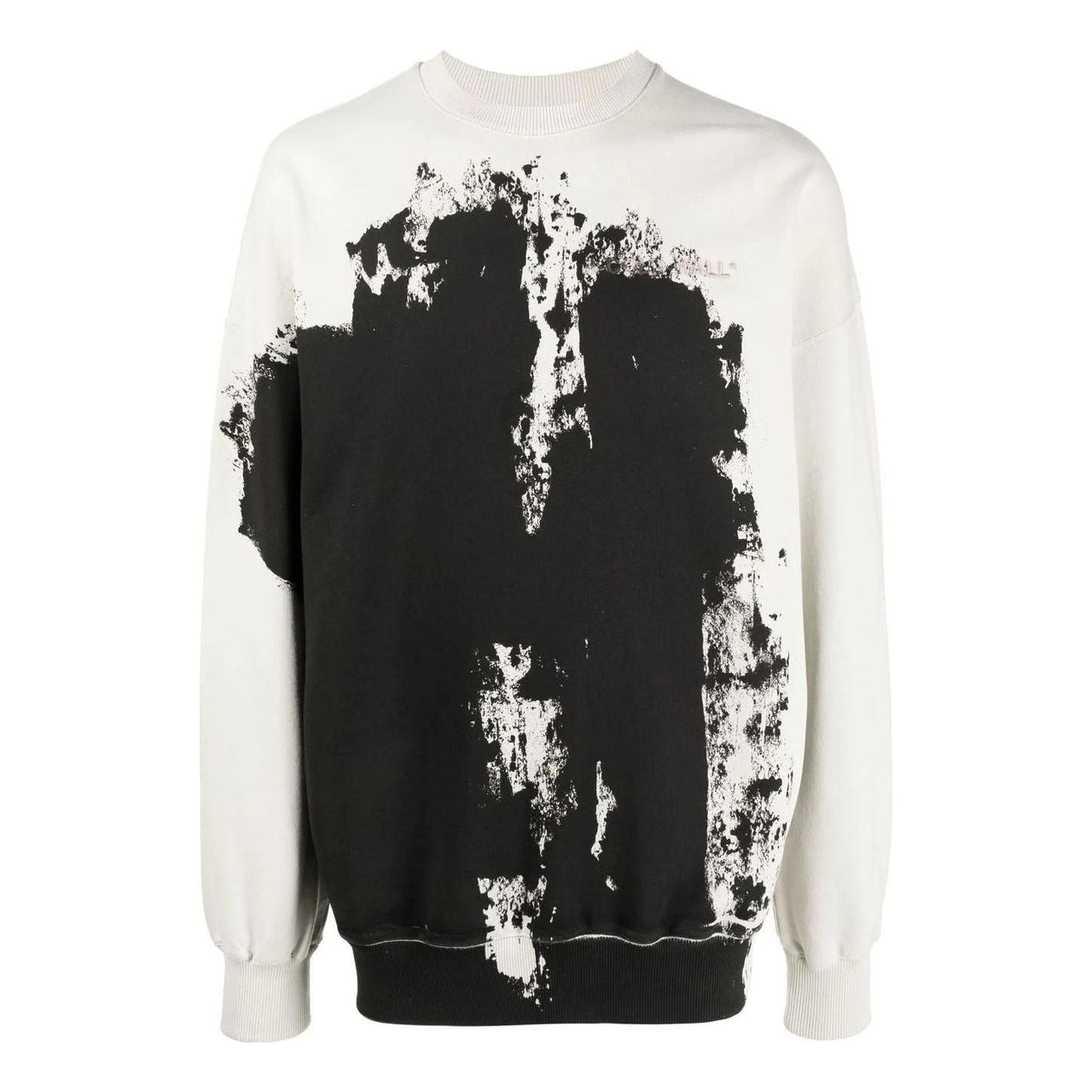 A-COLD-WALL* Cotton Relaxed Crewneck Sweatshirt 'Black White' ACWMW087BLACK
