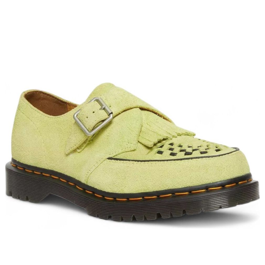 Dr. Martens Ramsey Suede Kiltie Buckle Creepers 'Lime Green' 31501316