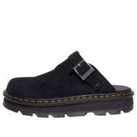 Dr. Martens Zebzag Suede Slingback Platform Mule 'Black' 31657001