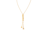 DIOR Electroplated Rhinestone Necklaces Women's Gold