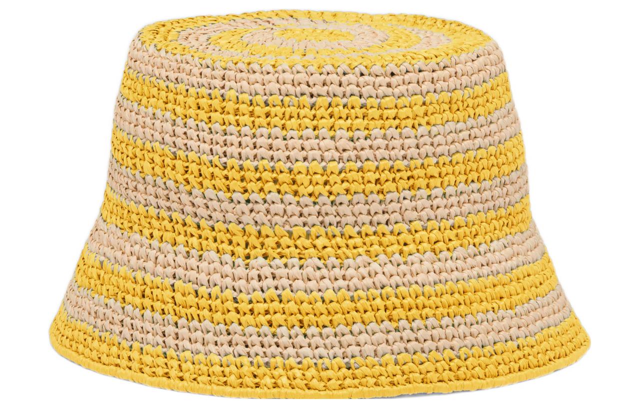 PRADA Bucket Hats Women's Beige/Yellow