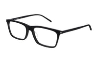 SAINT LAURENT Plastic Rectangular Eyeglass Frames Unisex Black