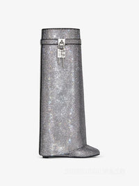 Givenchy Women's Shark Lock Wide Fit Pant Boots 90Mm