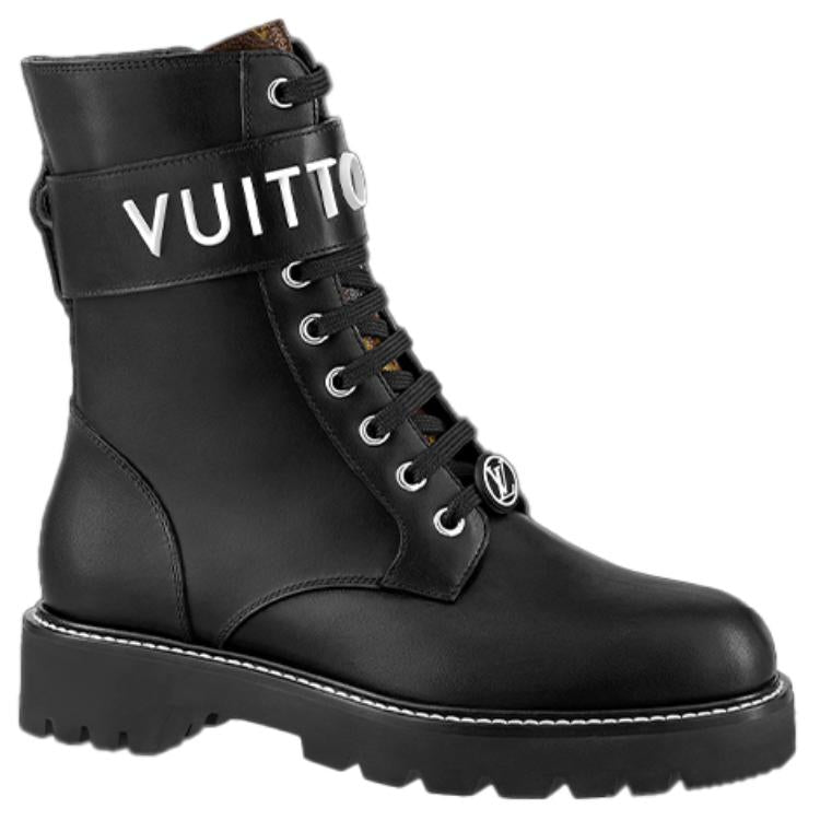 LOUIS VUITTON Territory Ankle Boots Women's Black