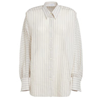 Brunello Cucinelli Lurex-Detailed Striped Shirt
