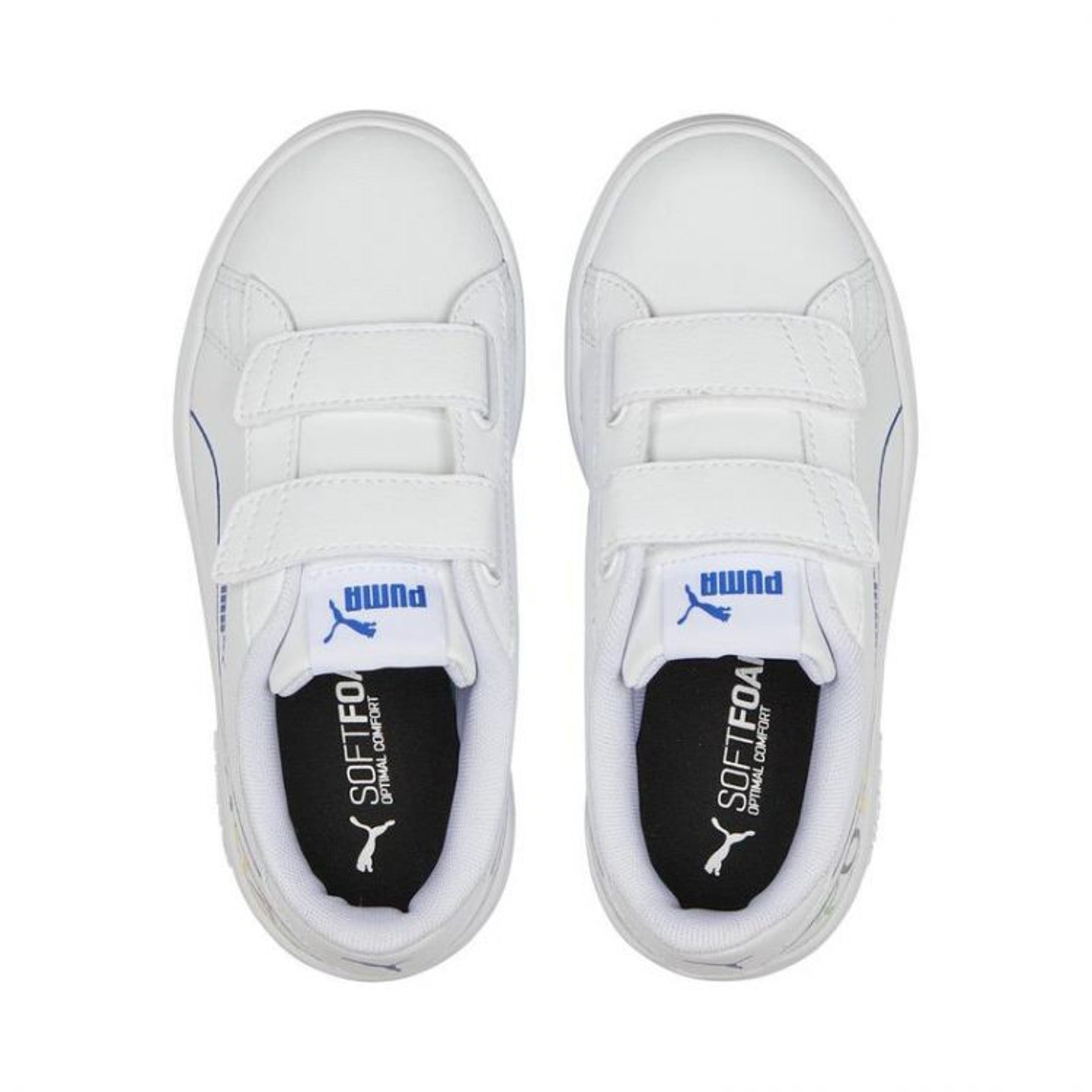 (GS) PUMA Smash V2 Home School 'White' 386200-02