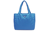 PRADA Recycled Nylon Handbag Large Size Women's Blue