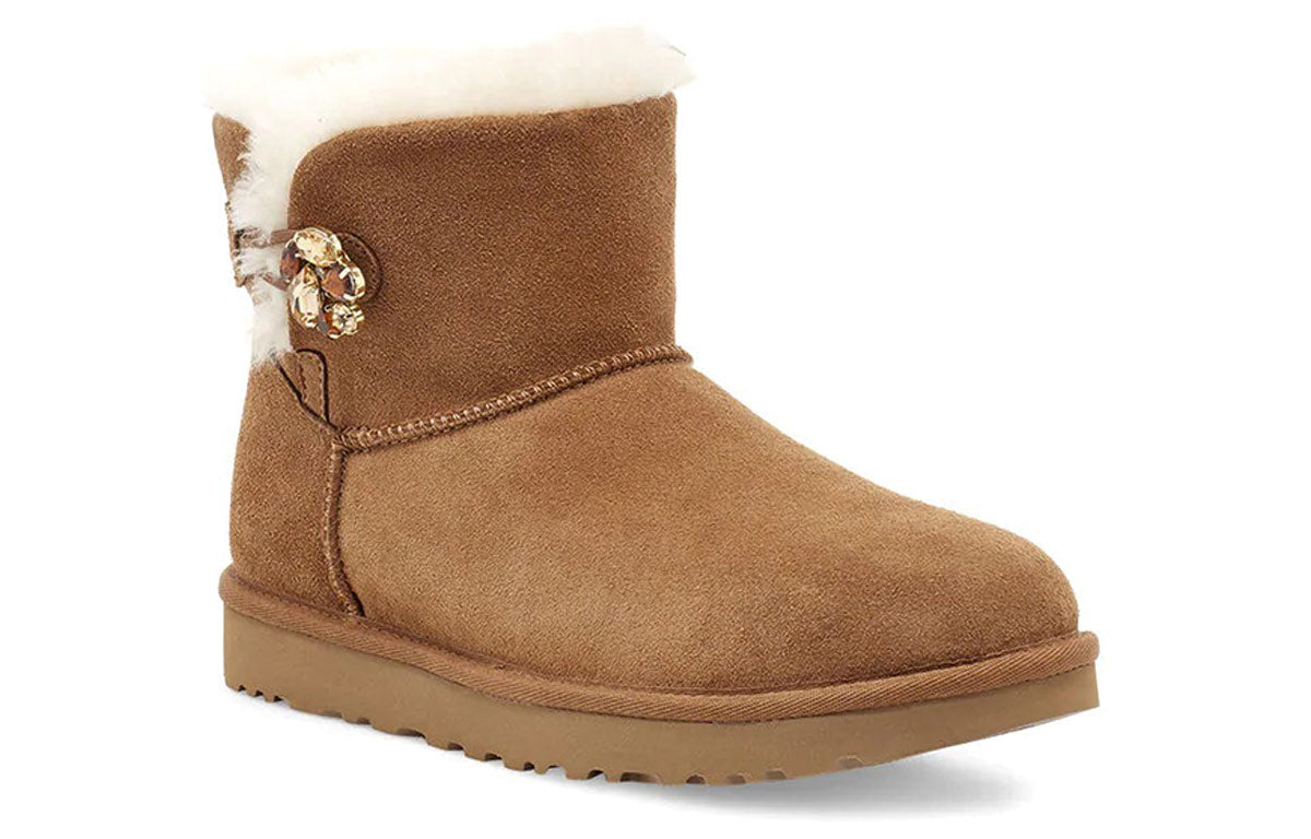 (WMNS) UGG Mini Bailey Button Gem Classic Boot 1119000-CHE