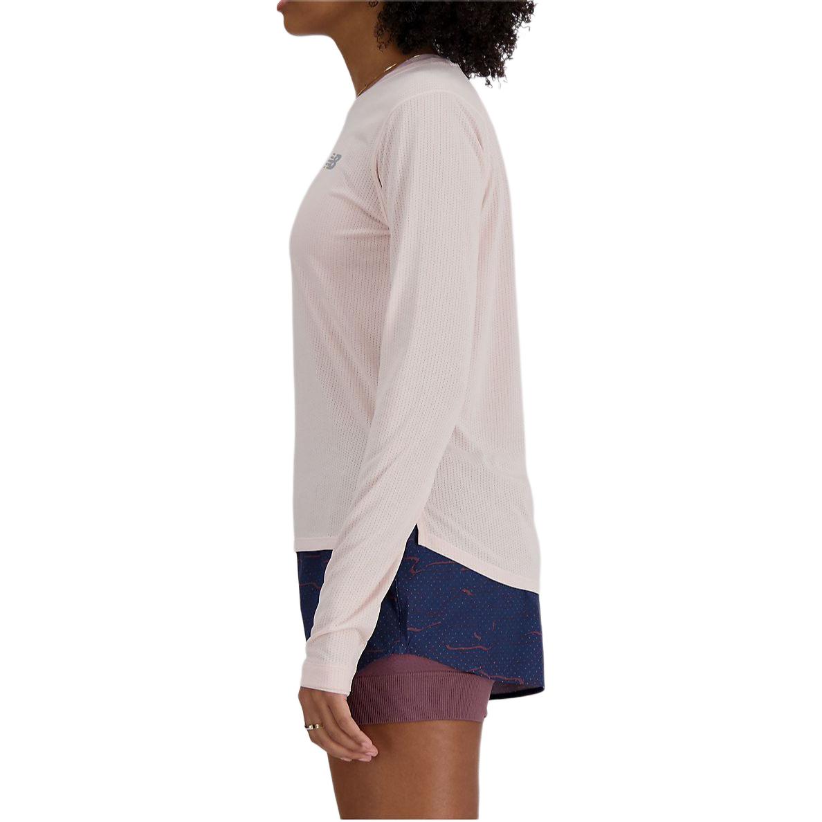 (WMNS) New Balance Athletics Long Sleeve T-Shirt Asia Sizing 'Quartz Pink Heather' WT41256Q-PH