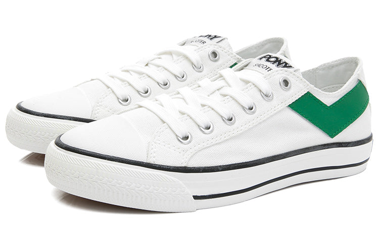 PONY Low Leisure Canvas Shoes White 02M1SH01RW