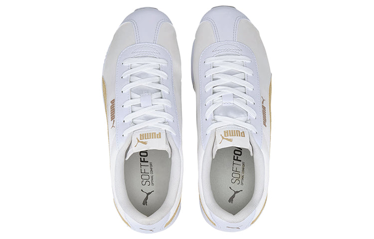 (WMNS) PUMA Turino Stacked Glitter Low Running Shoes White/Gold 371944-06