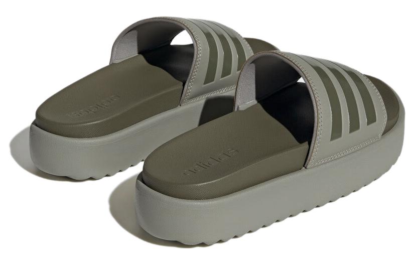(WMNS) adidas Adilette Platform Slide 'Pebble Olive Strata' HQ6180