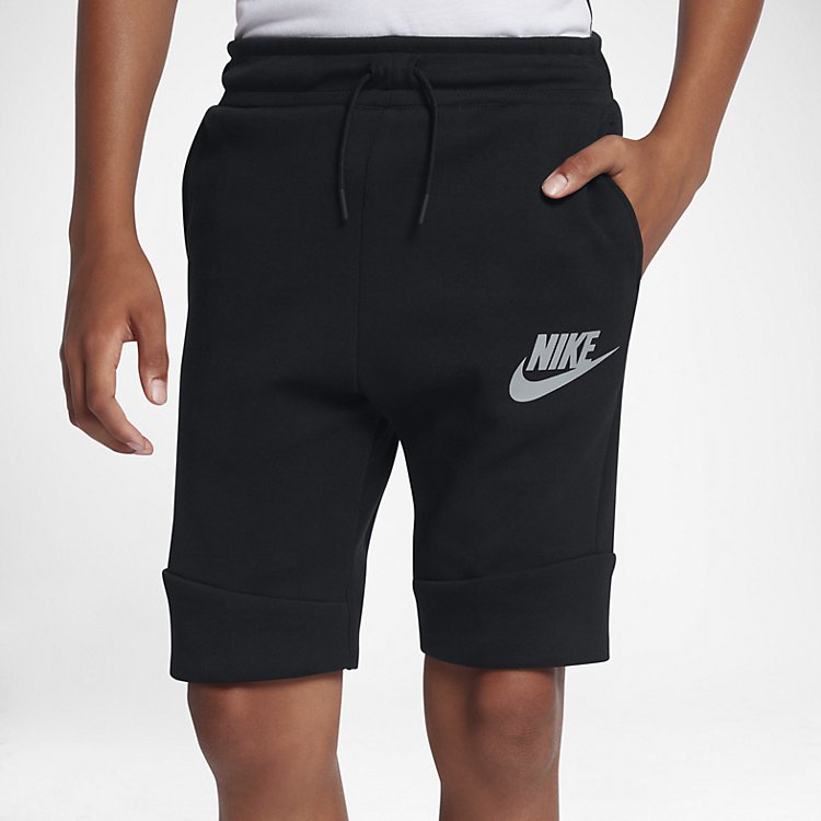 (GS) Nike Tech Fleece Short 'Black' 816280-012