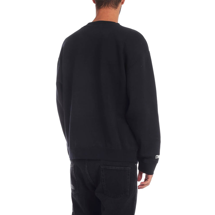 HERON PRESTON Heron Tape Crew Sweatshirt 'Black' HMBA003F198080030488