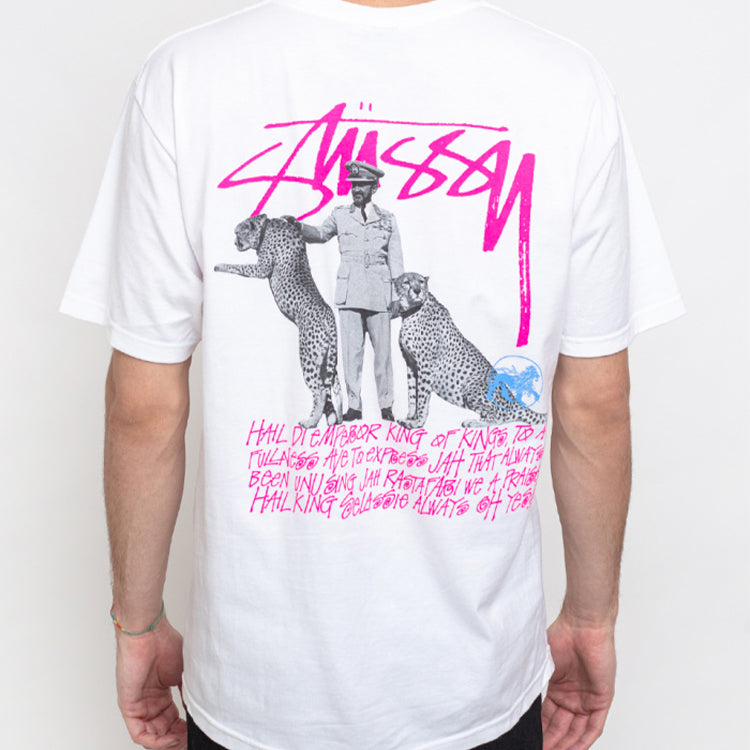 Stussy Large Logo Printing Short Sleeve Unisex White 1904474-WHITE
