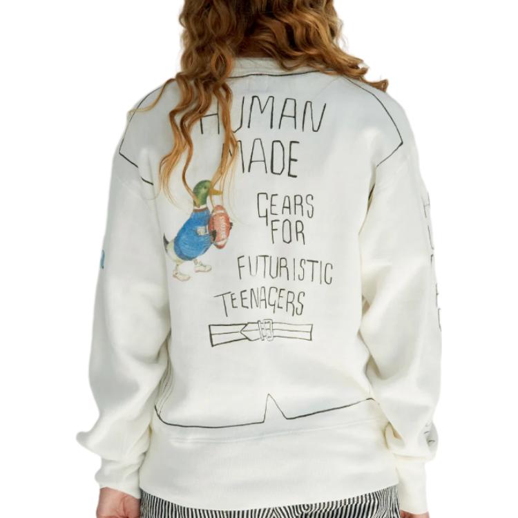 HUMAN MADE Graphic Sweatshirt 'White' HM26CS024