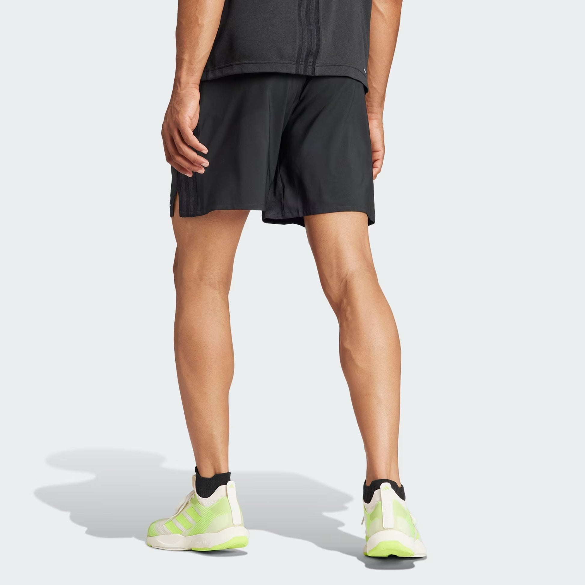 adidas HIIT Workout 3-Stripes Shorts Asia Sizing 'Black' IK9747