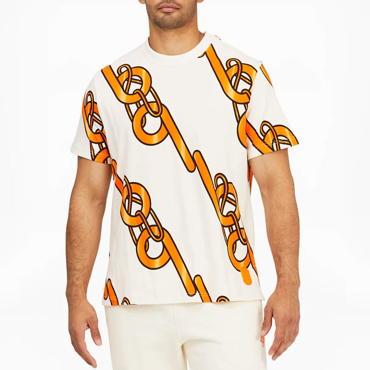 PUMA x PRONOUNCE Unisex Graphic Tee Crossover Chain Printing Athleisure Casual Sports Short Sleeve Creamy White 532151-93