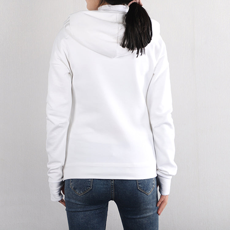(WMNS) adidas  Z.N.E. Three Stripes Printing Hooded Jacket 'White Grey' FL1960